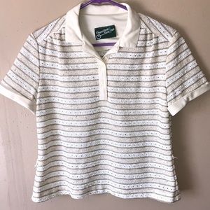 Vintage 70s textured sweater blouse size Medium